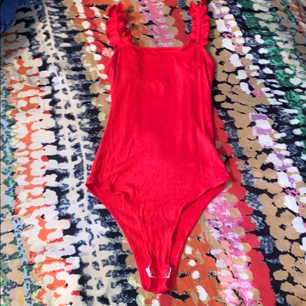 red body suit